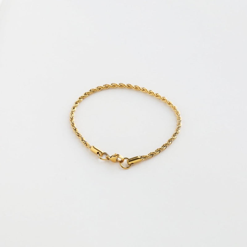 Eclectica Vintage 22ct Triple Gold Plated Twisted Bracelet,Gold/Multi at  John Lewis & Partners